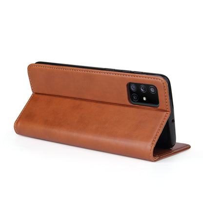 PU Leather Galaxy A71 Case Wallet Stand Texture Deluxe