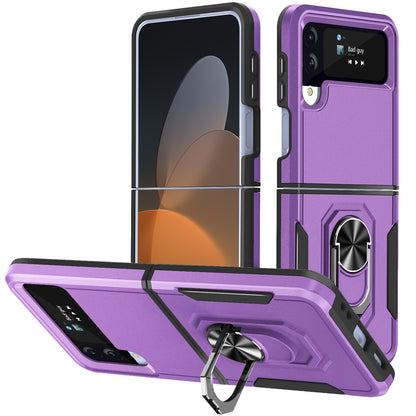 Pioneer Galaxy Z Flip4 Case Rotating Ring Stand