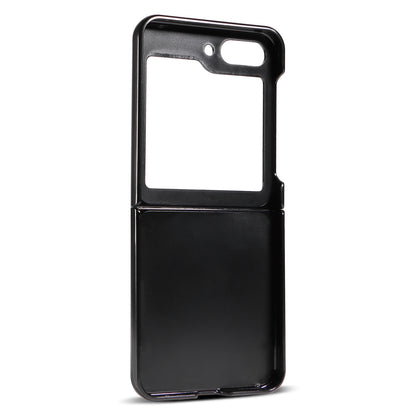 Insert Card Slot Leather Skin Galaxy Z Flip4 Case Back