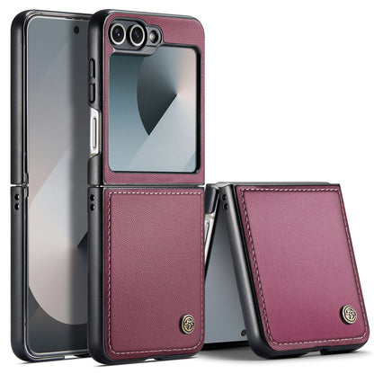 Butterfly Clasp Leather Galaxy Z Flip6 Case Wallet TPU Stand