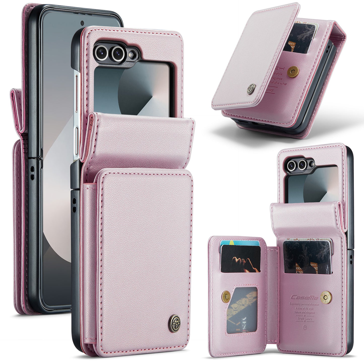 Sturdy Kickstand Galaxy Z Flip6 Case Multiple Card Slot