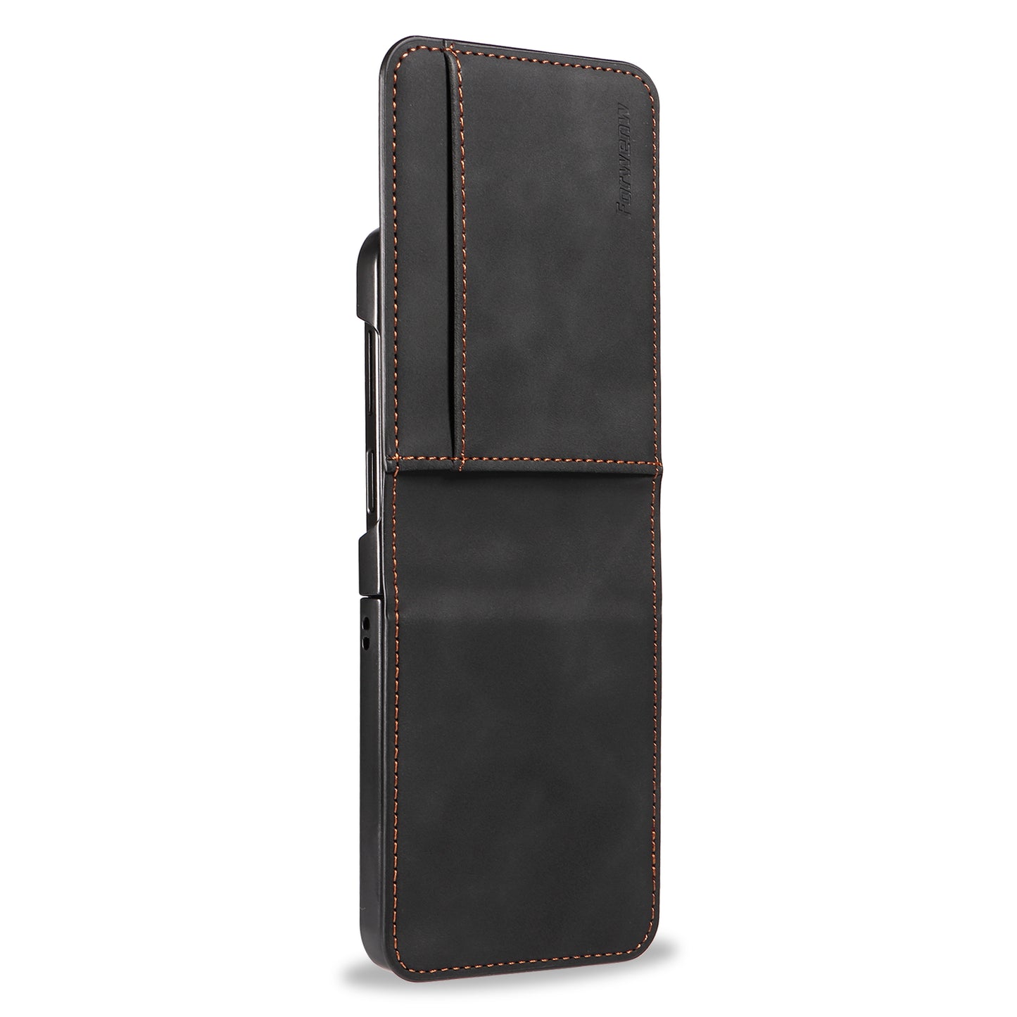 Illusion Slim Retro Leather Galaxy Z Flip6 Case Magnetic