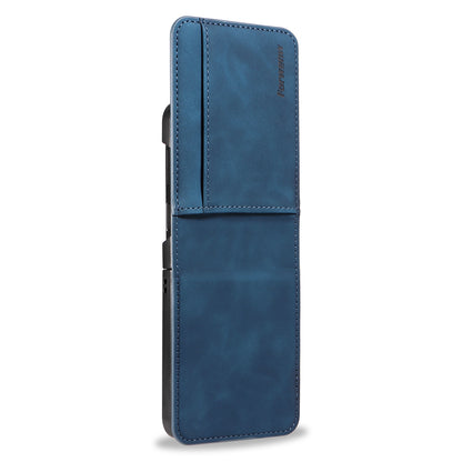 Illusion Slim Retro Leather Galaxy Z Flip6 Case Magnetic