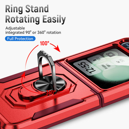 Pioneer Galaxy Z Flip6 Case Rotating Ring Stand