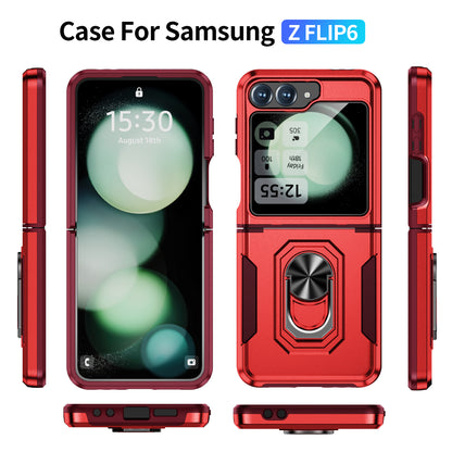 Pioneer Galaxy Z Flip6 Case Rotating Ring Stand