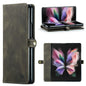 Luxury Retro Leather Galaxy Z Fold3 Case Magnetic Buckle RFID