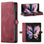 Luxury Retro Leather Galaxy Z Fold3 Case Magnetic Buckle RFID