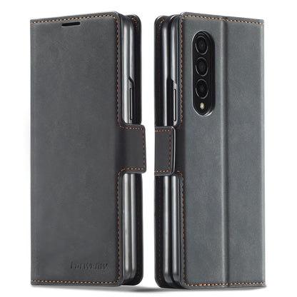 Illusion Slim Retro Leather Galaxy Z Fold3 Case Magnetic