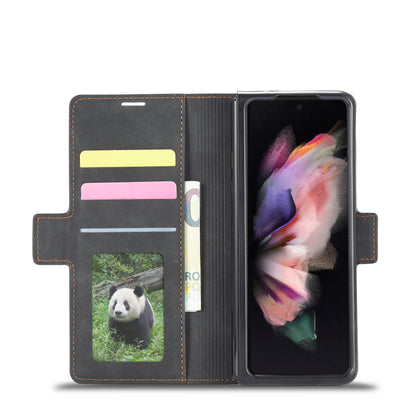 Illusion Slim Retro Leather Galaxy Z Fold3 Case Magnetic