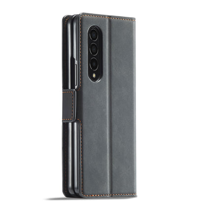 Illusion Slim Retro Leather Galaxy Z Fold3 Case Magnetic