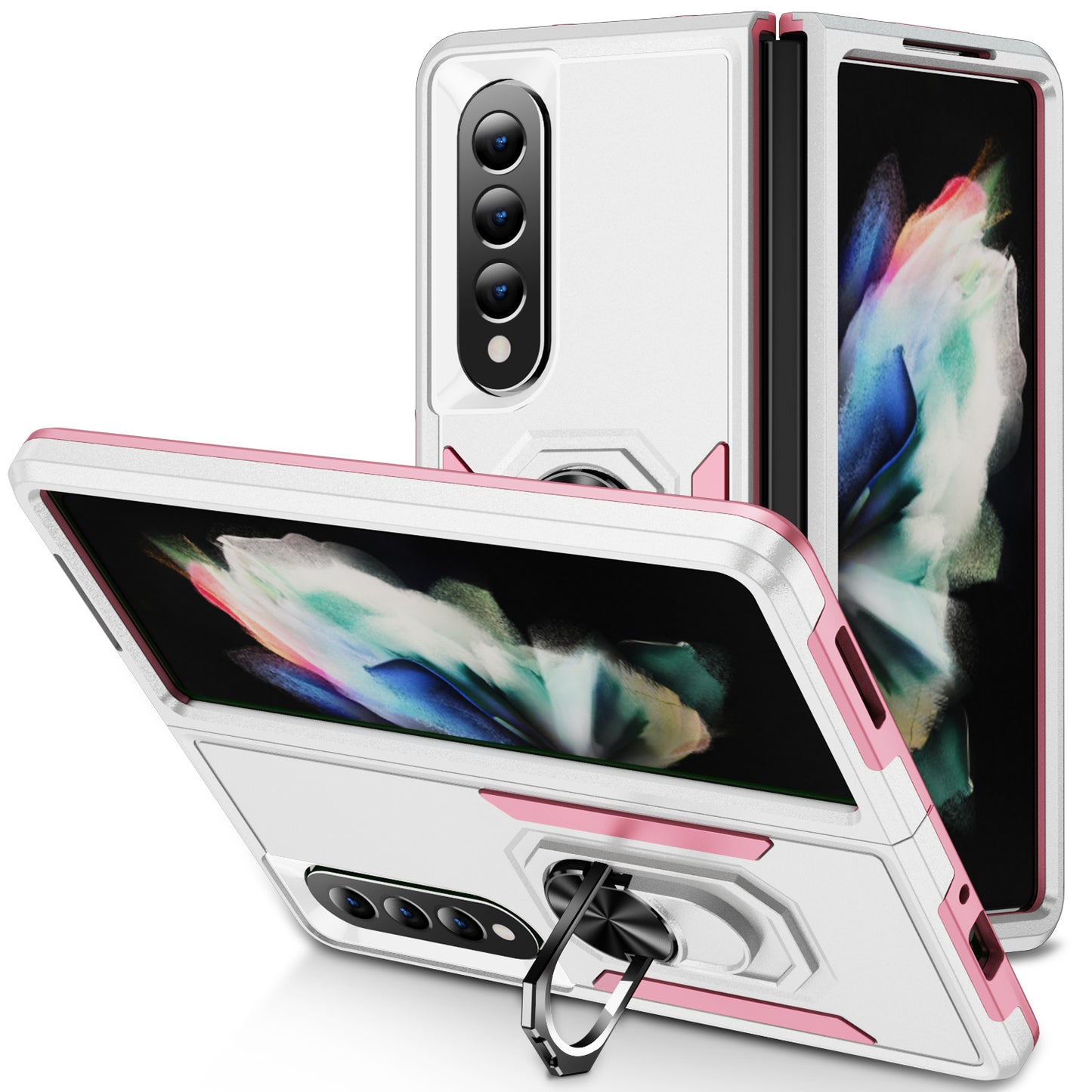 Pioneer Galaxy Z Fold4 Case Rotating Ring Stand