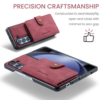 Magnetic Detachable Card Holder Galaxy Z Fold5 Case Leather Flip