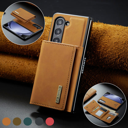 Retro Detachable Fold Wallet Galaxy Z Fold5 Case Magnetic Clip