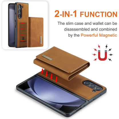 Retro Detachable Fold Wallet Galaxy Z Fold5 Case Magnetic Clip