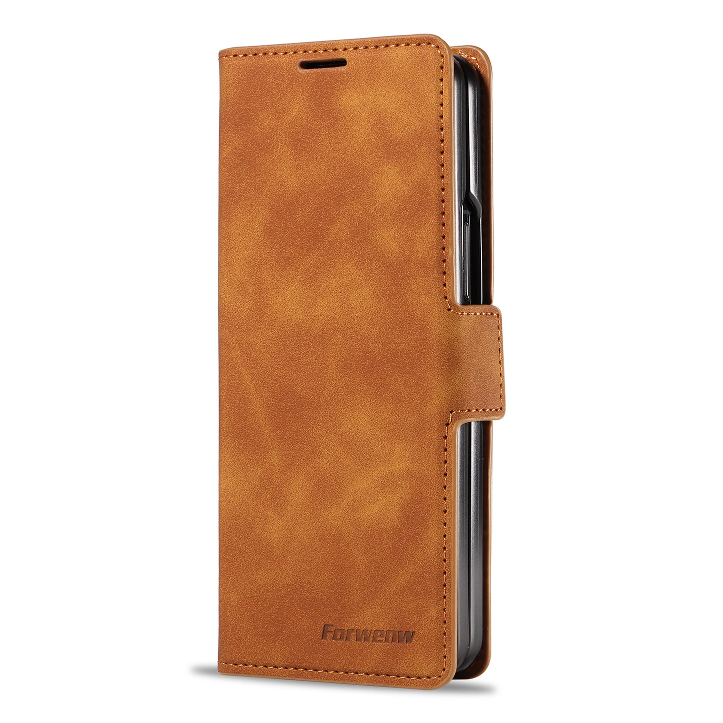 Illusion Slim Retro Leather Galaxy Z Fold5 Case Magnetic