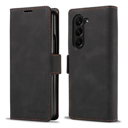 Illusion Slim Retro Leather Galaxy Z Fold4 Case Magnetic