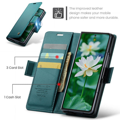 Butterfly Clasp Leather Galaxy Z Fold6 Case Wallet TPU Stand