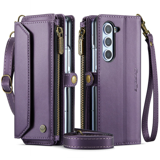 Women Shoulder Bag Galaxy Z Fold6 Case Card Slots Buckle Pockets