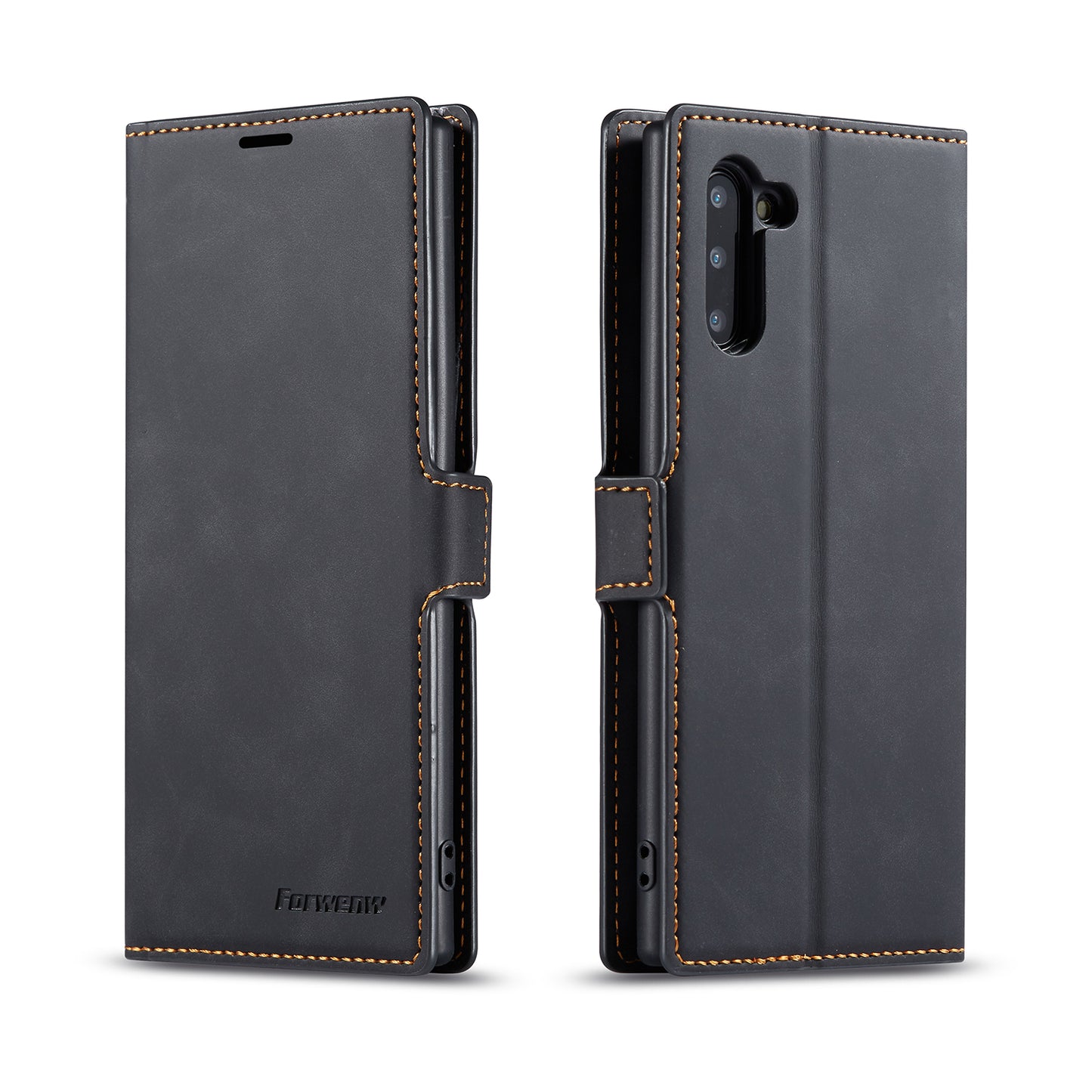 Illusion Slim Retro Leather Galaxy Note10 Case Magnetic