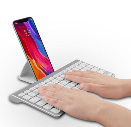 Portable Wireless Bluetooth Keyboard Square Strip Shape with Kickstand