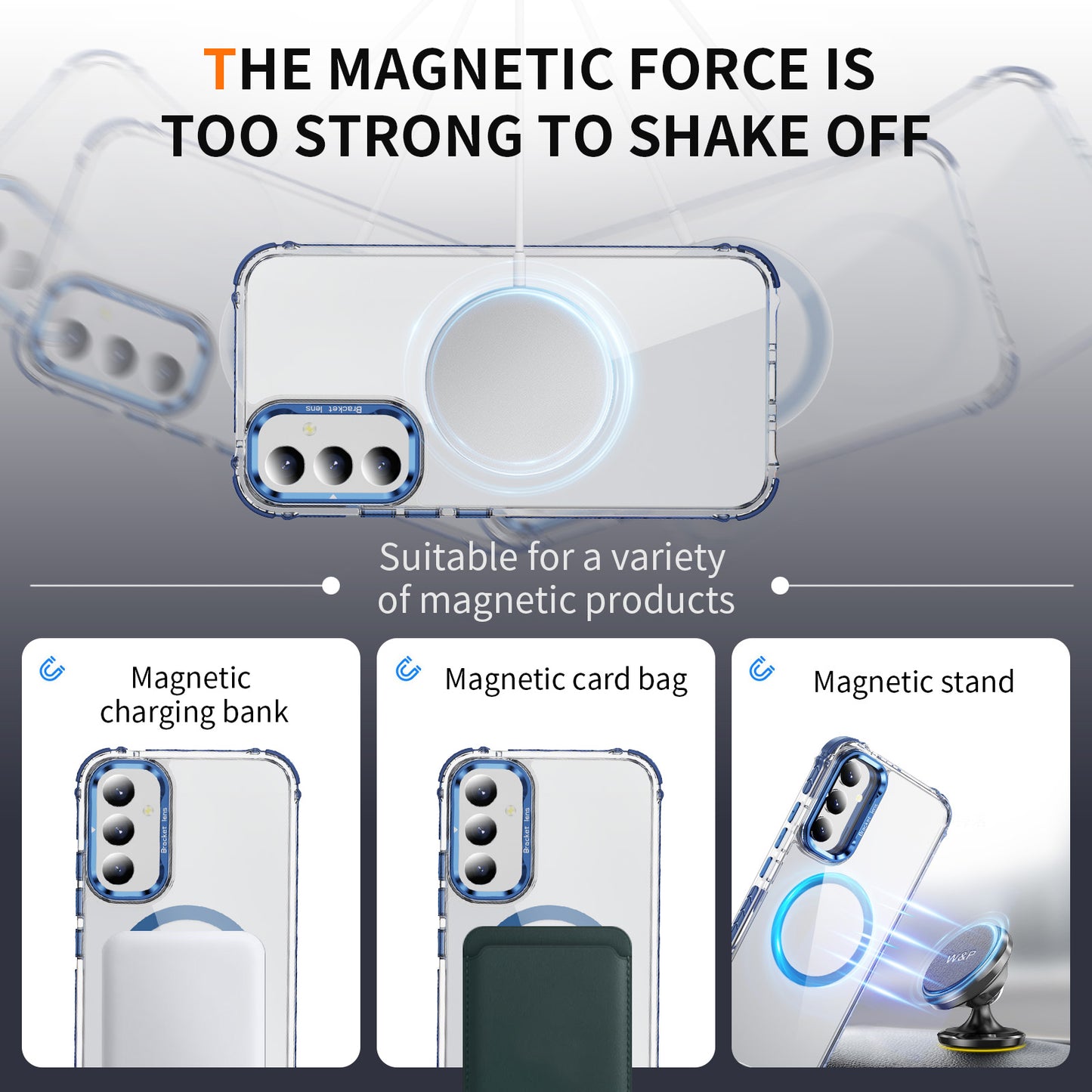 High Transmittance Magnetic Galaxy A14 Case Magsafe Stand