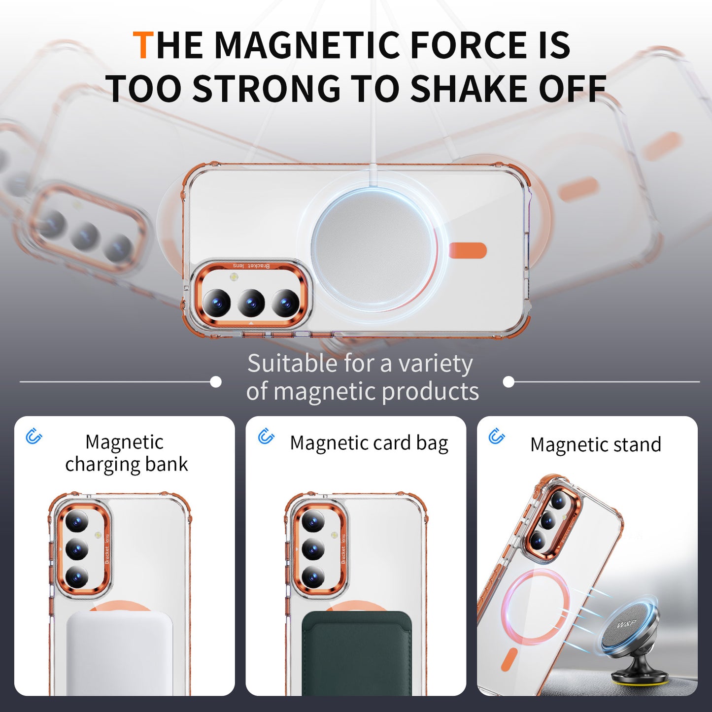 High Transmittance Magnetic Galaxy S24 Case Magsafe Stand