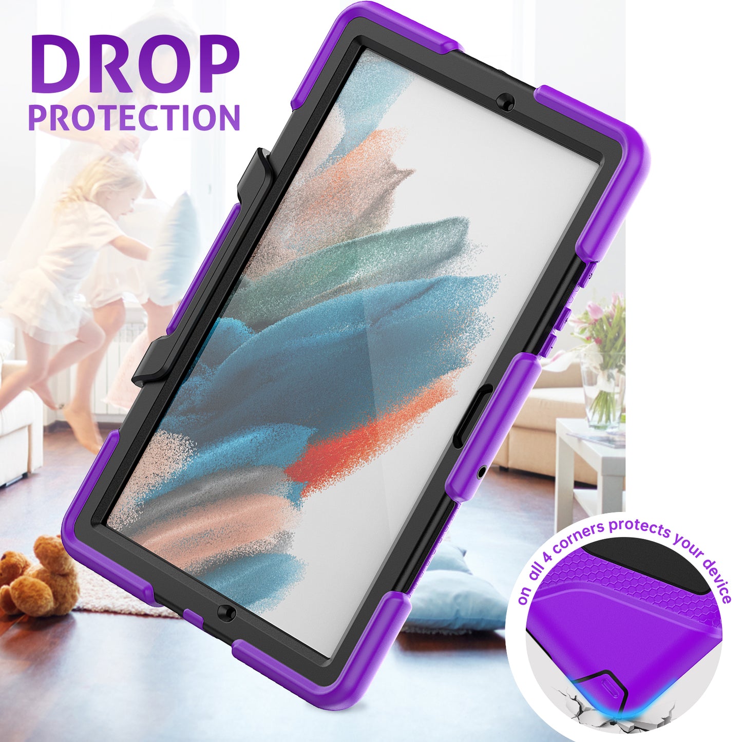 Tough Box Galaxy Tab A8 Case Built-in Screen Protector