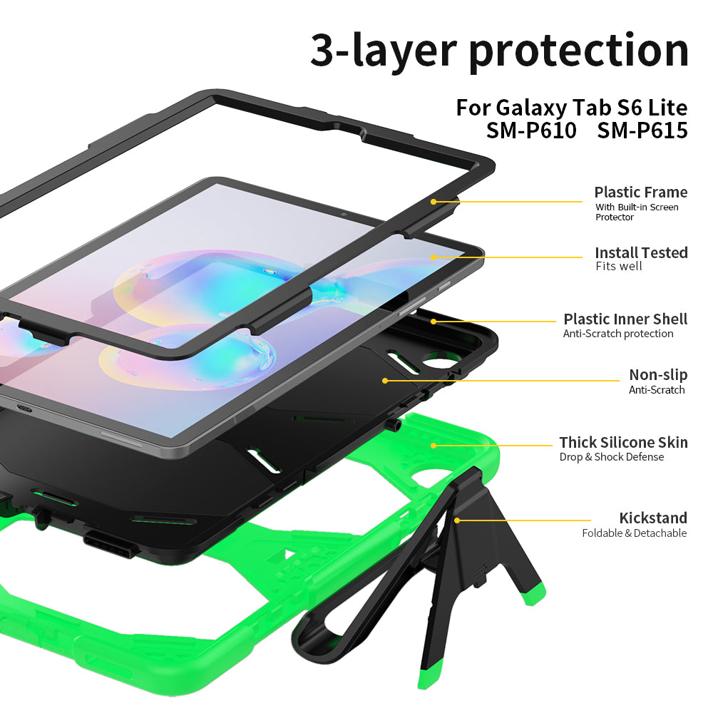 Tough Box Galaxy Tab S6 Lite Case Built-in Screen Protector