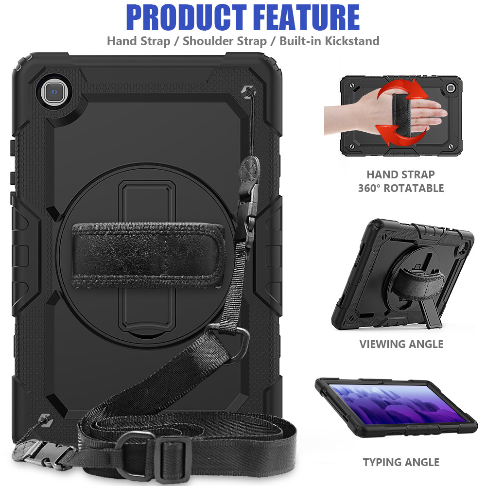 Tough Box Hand Strap Galaxy Tab A7 Case Built-in Screen Protector