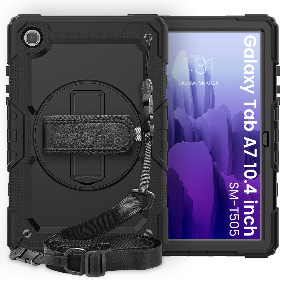 Tough Box Hand Strap Galaxy Tab A7 Case Built-in Screen Protector