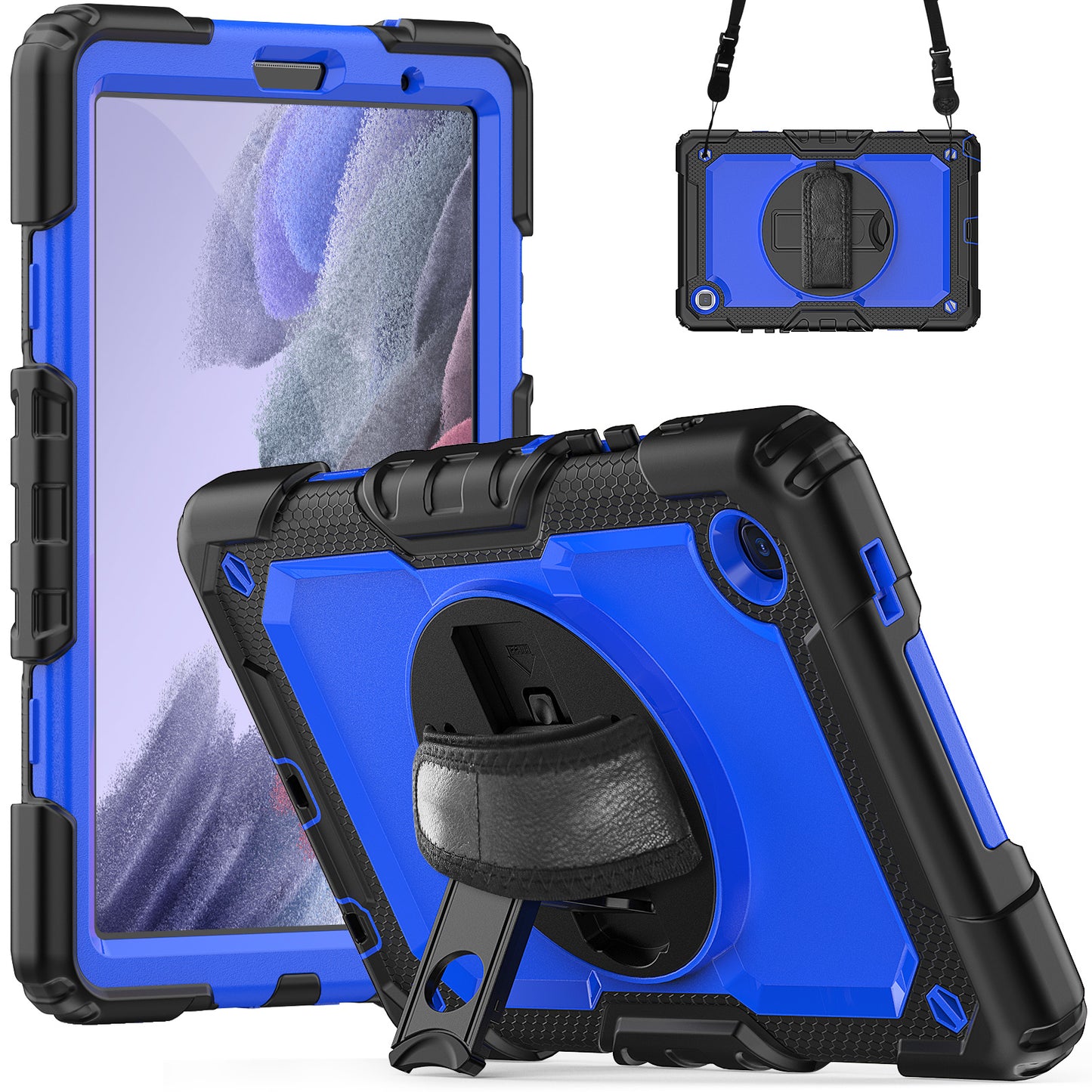 Tough Box Hand Strap Galaxy Tab A7 Lite Case Built-in Screen Protector