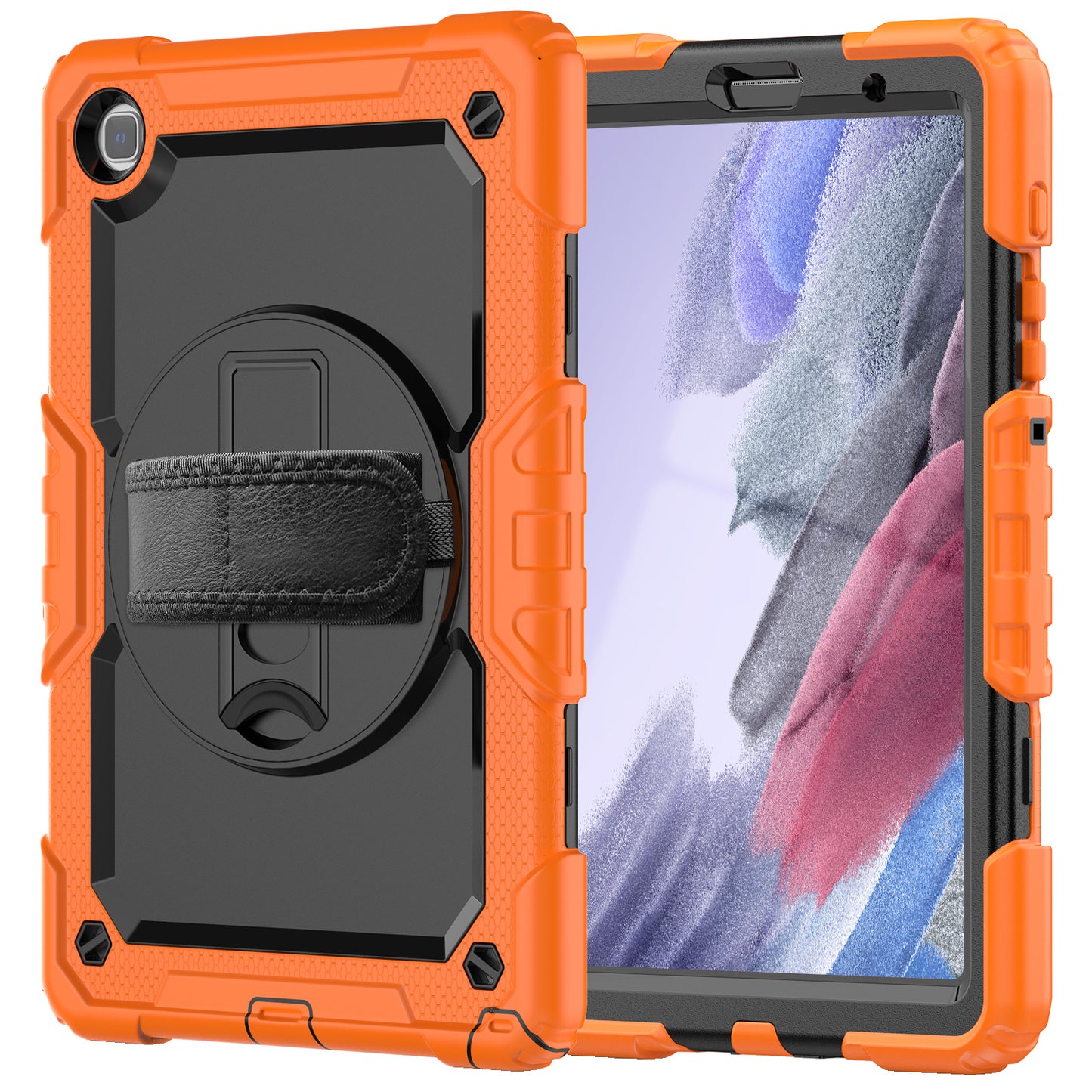 Tough Box Hand Strap Galaxy Tab A7 Lite Case Built-in Screen Protector