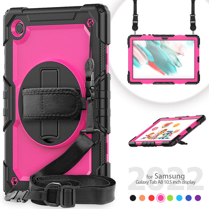 Tough Box Hand Strap Galaxy Tab A8 Case Built-in Screen Protector