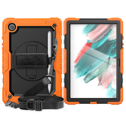 Tough Box Hand Strap Galaxy Tab A8 Case Built-in Screen Protector