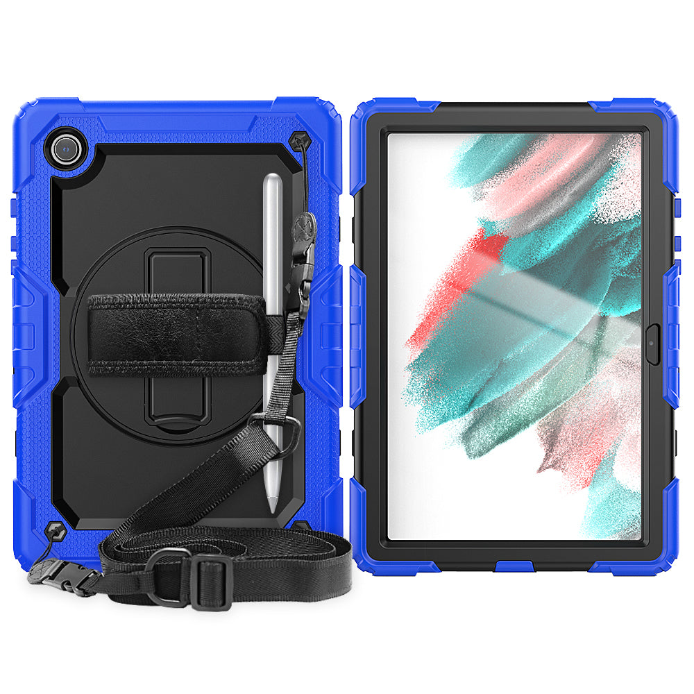 Tough Box Hand Strap Galaxy Tab A8 Case Built-in Screen Protector