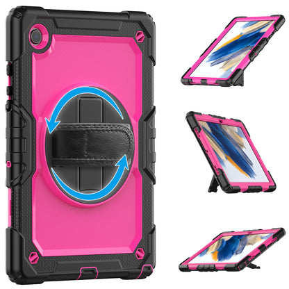 Tough Box Hand Strap Galaxy Tab A8 Case Built-in Screen Protector