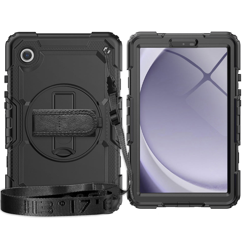 Tough Box Hand Strap Galaxy Tab A9 Case Built-in Screen Protector