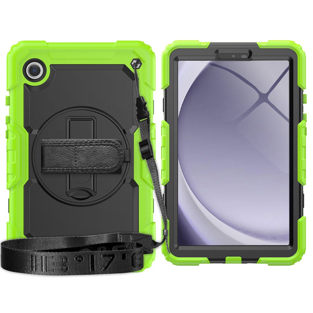 Tough Box Hand Strap Galaxy Tab A9 Case Built-in Screen Protector