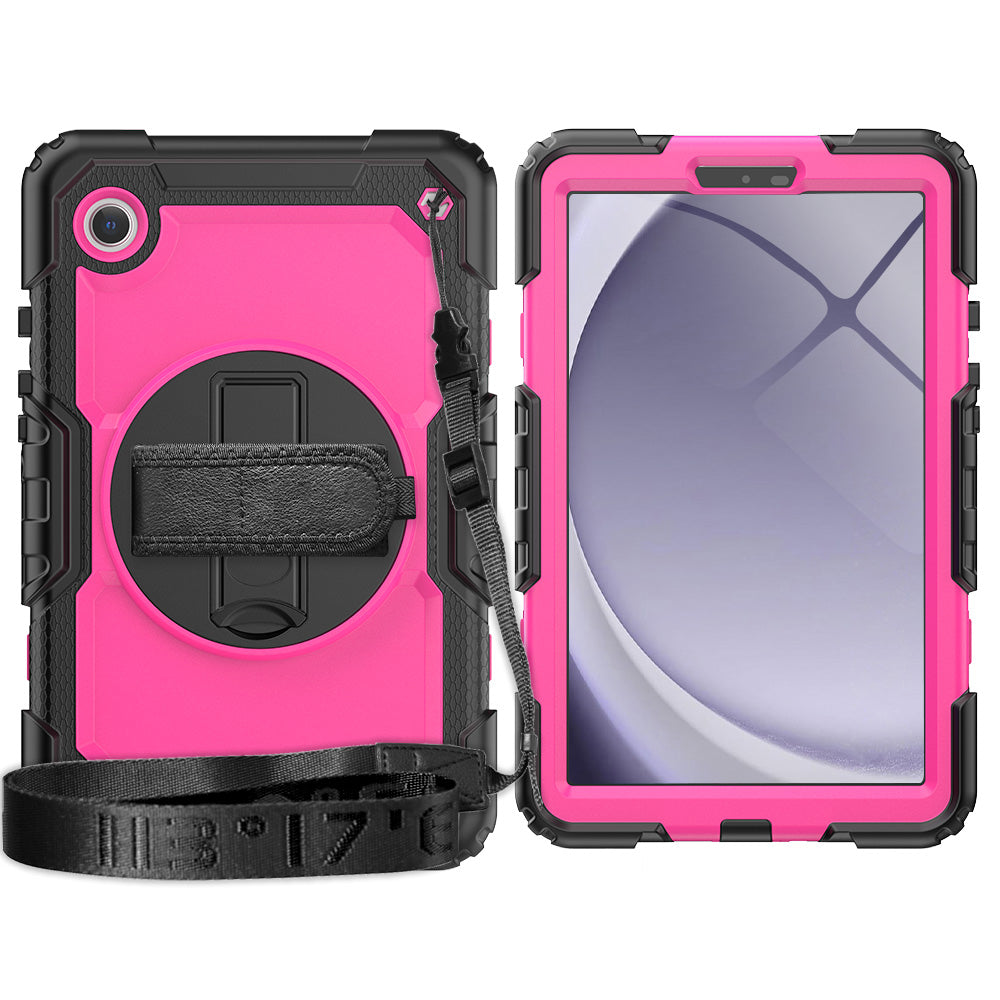 Tough Box Hand Strap Galaxy Tab A9 Case Built-in Screen Protector