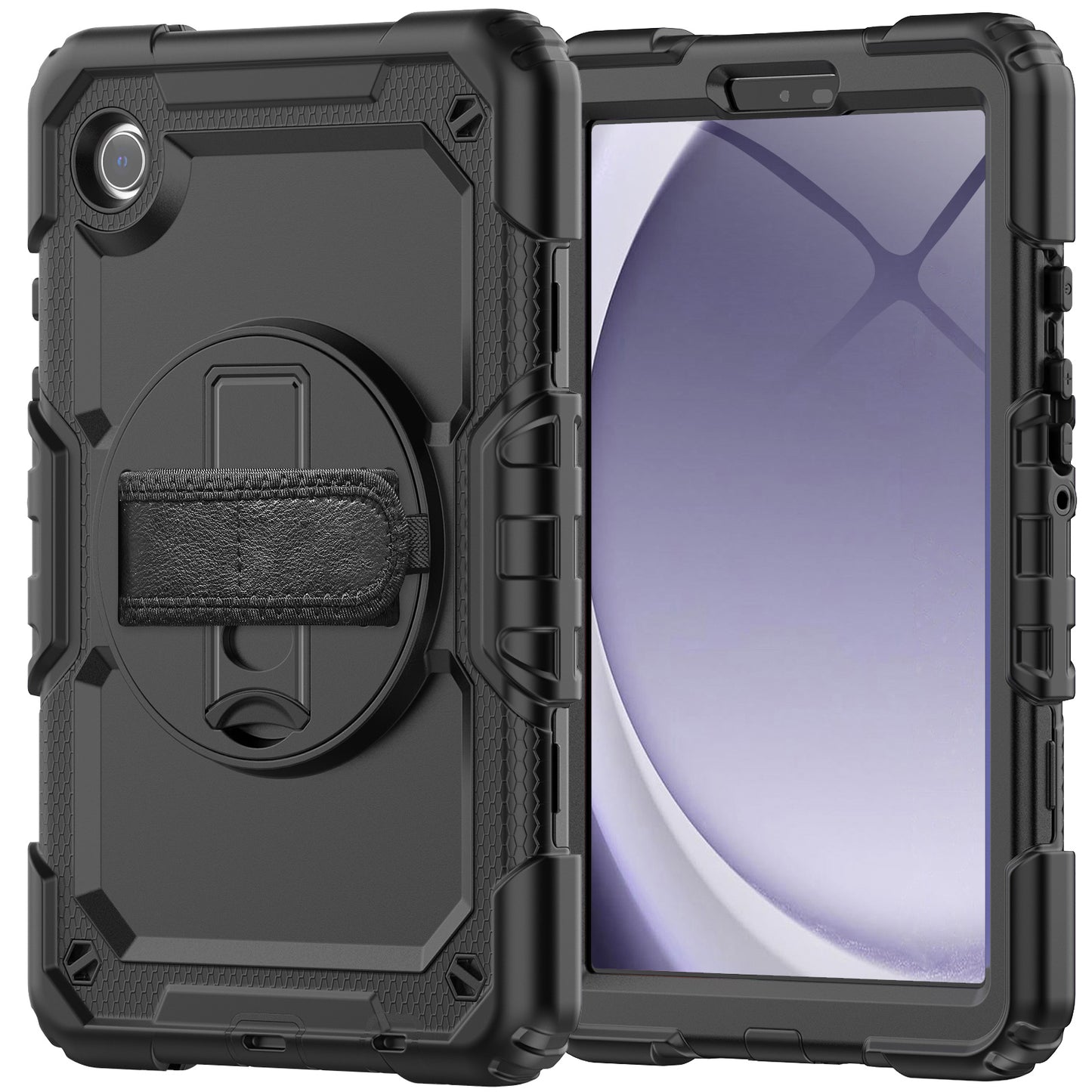 Tough Box Hand Strap Galaxy Tab A9 Case Built-in Screen Protector