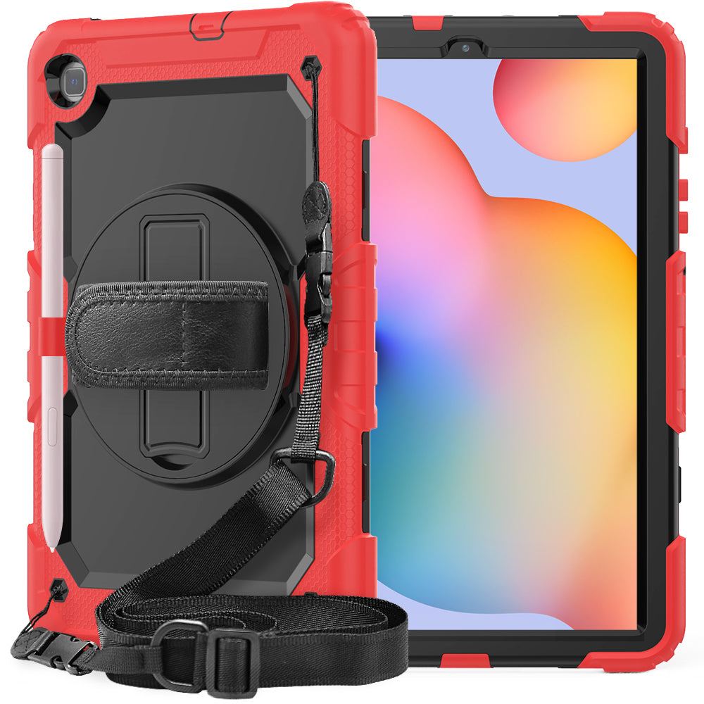 Tough Box Hand Strap Galaxy Tab S6 Lite Case Built-in Screen Protector