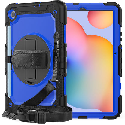 Tough Box Hand Strap Galaxy Tab S6 Lite Case Built-in Screen Protector