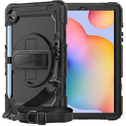 Tough Box Hand Strap Galaxy Tab S6 Lite Case Built-in Screen Protector