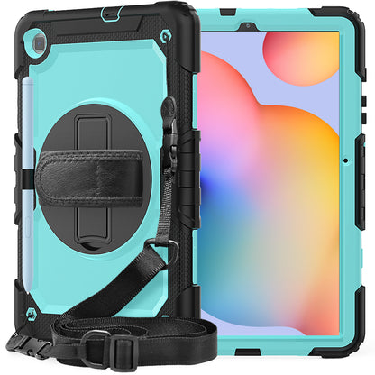 Tough Box Hand Strap Galaxy Tab S6 Lite Case Built-in Screen Protector