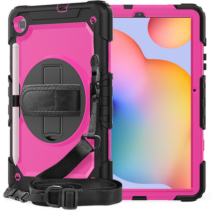 Tough Box Hand Strap Galaxy Tab S6 Lite Case Built-in Screen Protector