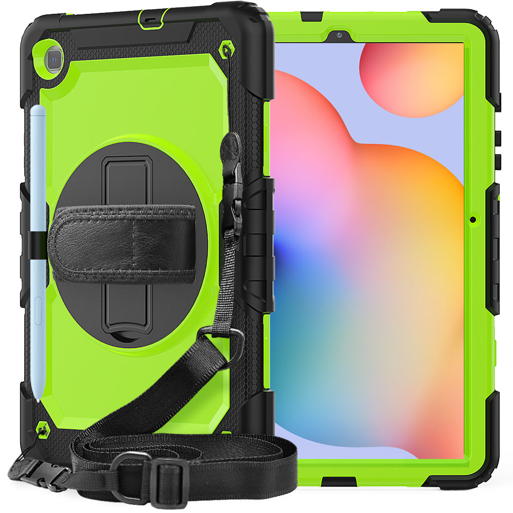 Tough Box Hand Strap Galaxy Tab S6 Lite Case Built-in Screen Protector