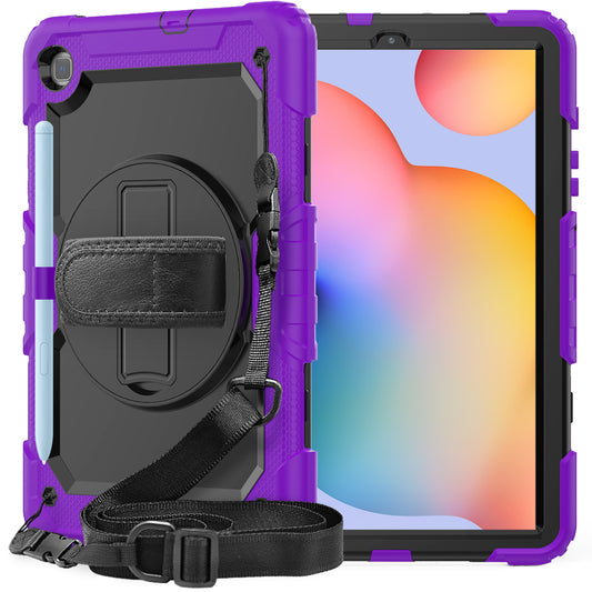 Tough Box Hand Strap Galaxy Tab S6 Lite Case Built-in Screen Protector