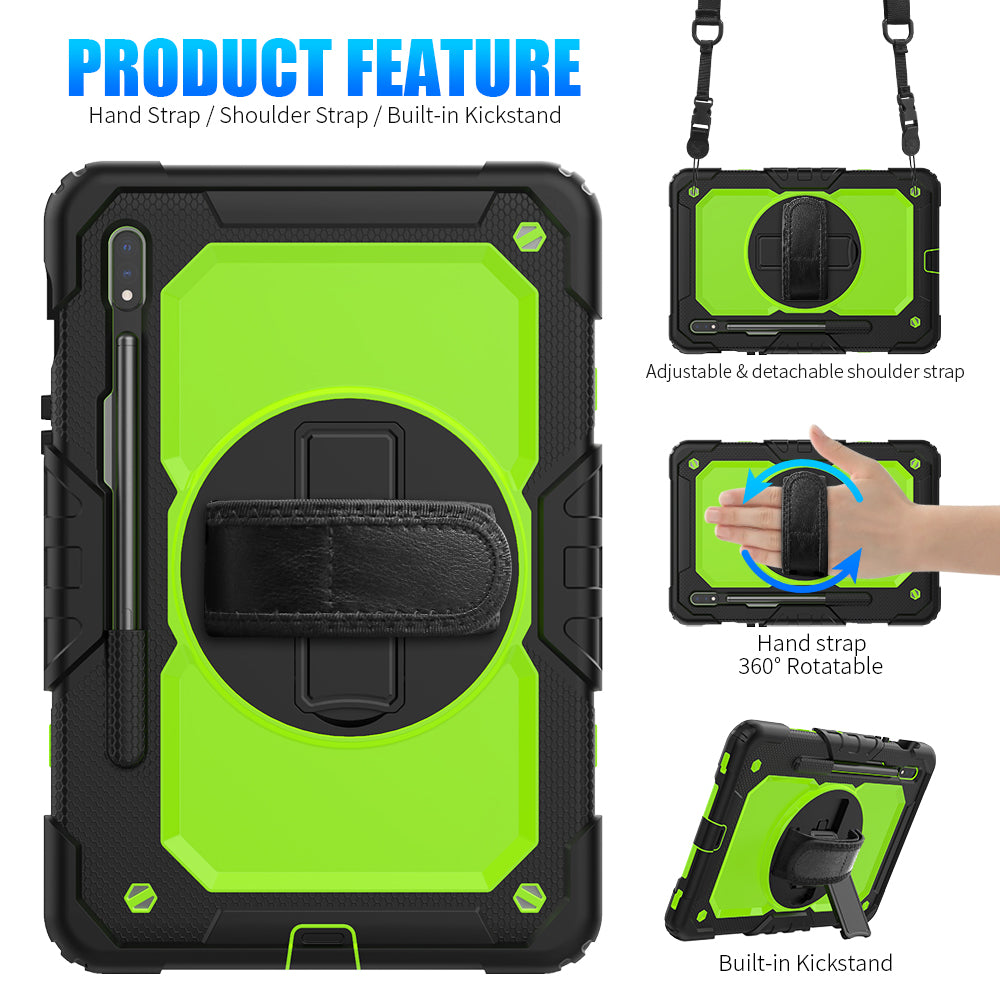 Tough Box Hand Strap Galaxy Tab S7 Case Built-in Screen Protector