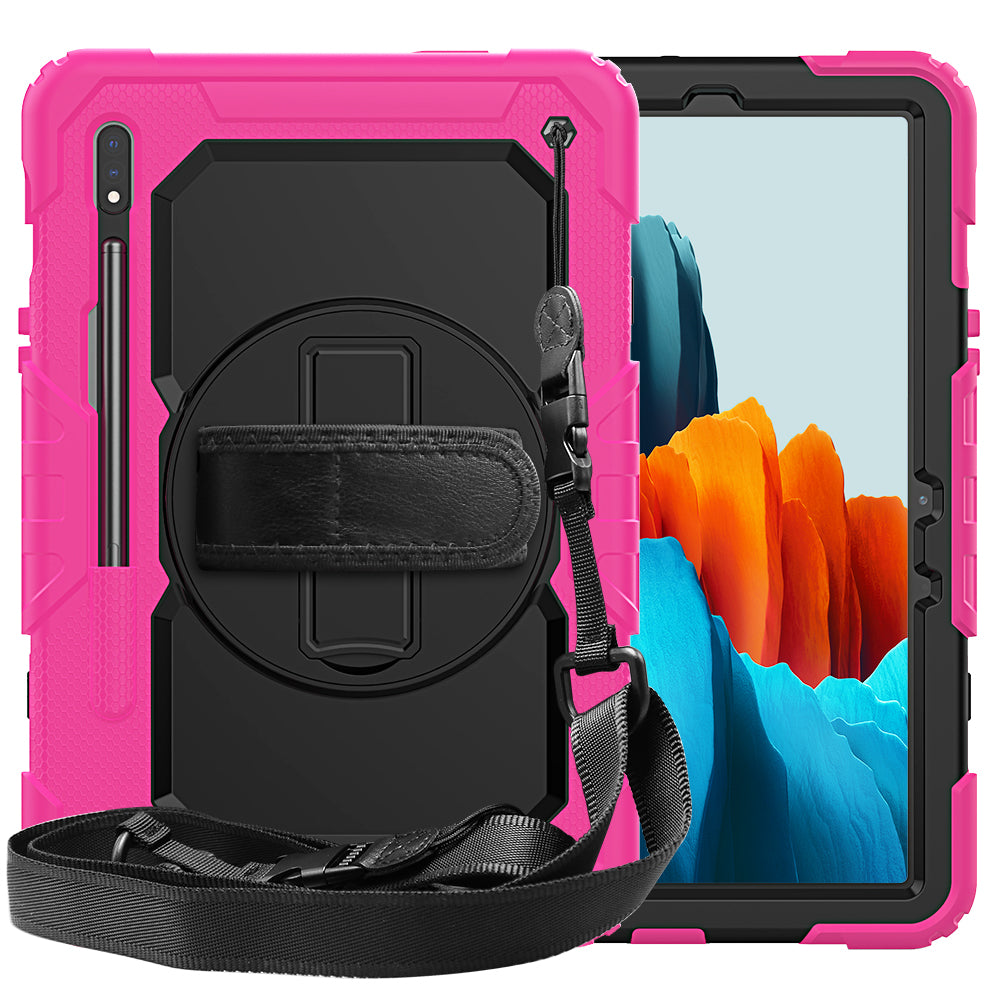 Tough Box Hand Strap Galaxy Tab S7 Case Built-in Screen Protector