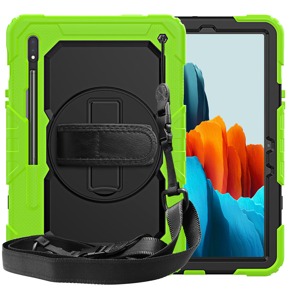 Tough Box Hand Strap Galaxy Tab S7 Case Built-in Screen Protector